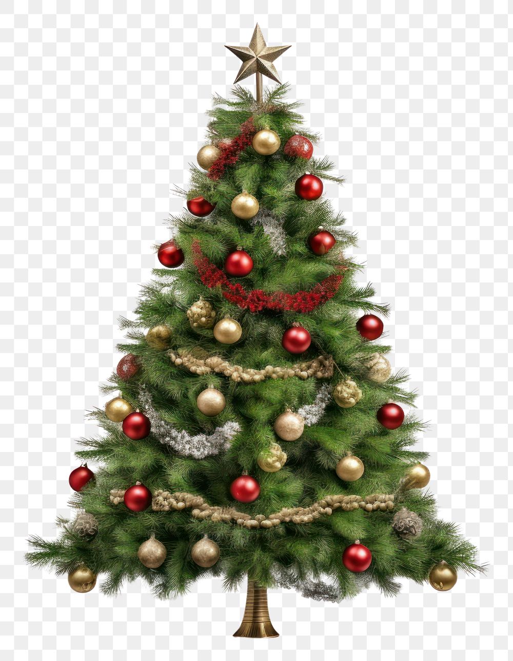 PNG Christmas Tree decorated christmas tree plant.