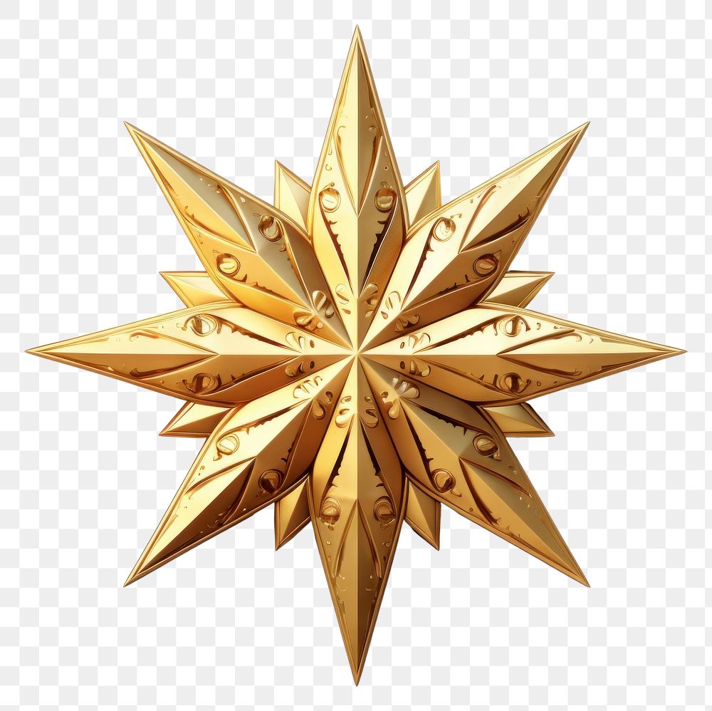 PNG Christmas Star christmas gold white background.
