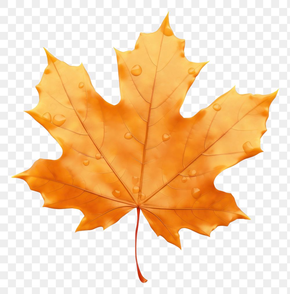 PNG A floating maple leaf plant tree white background.
