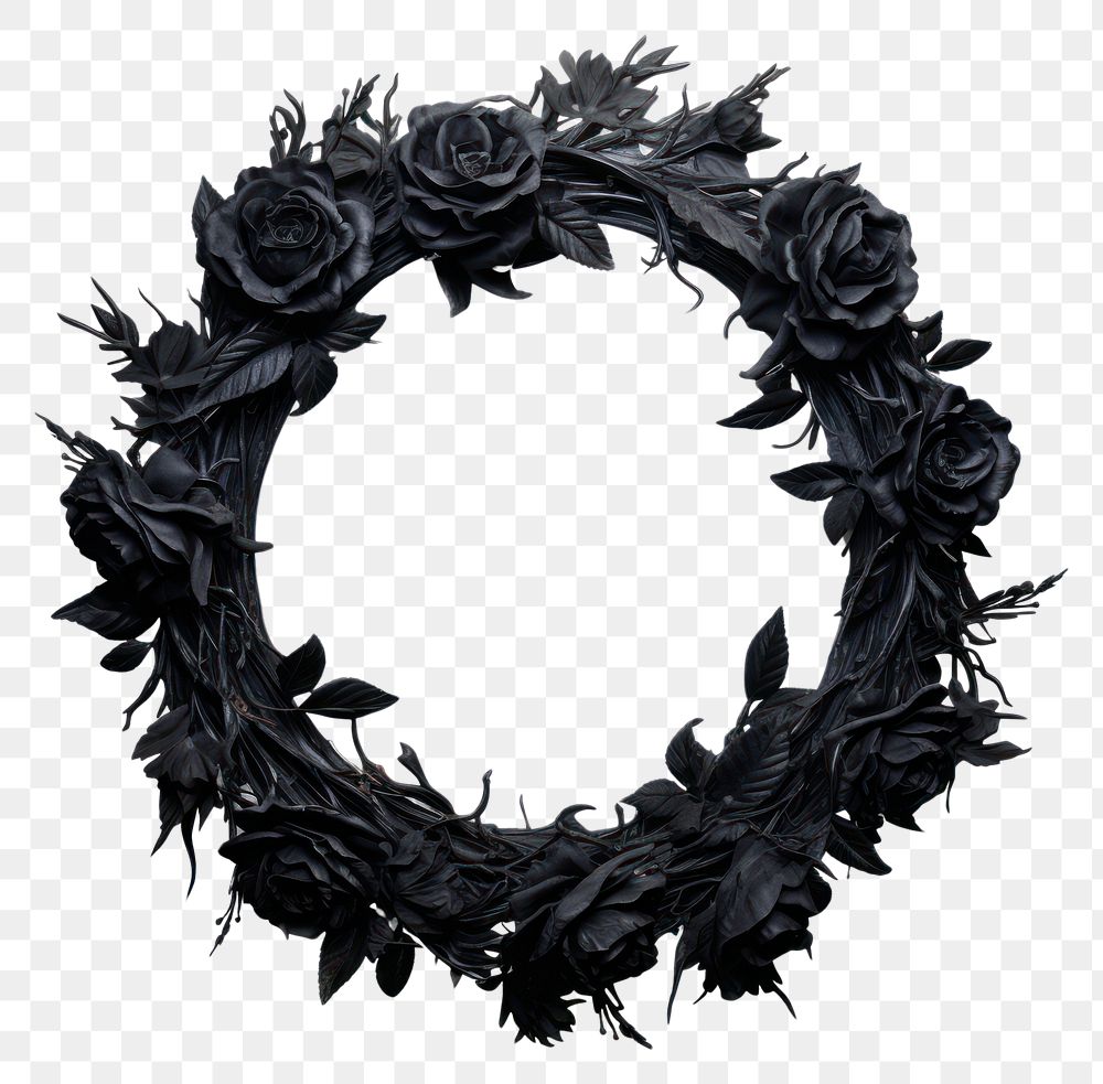 PNG Black Wreath wreath photo 