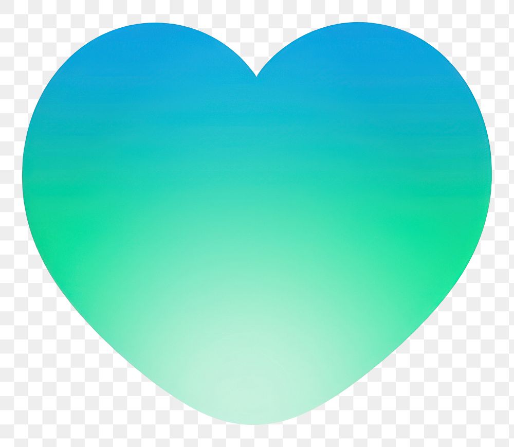 PNG Heart turquoise abstract balloon.