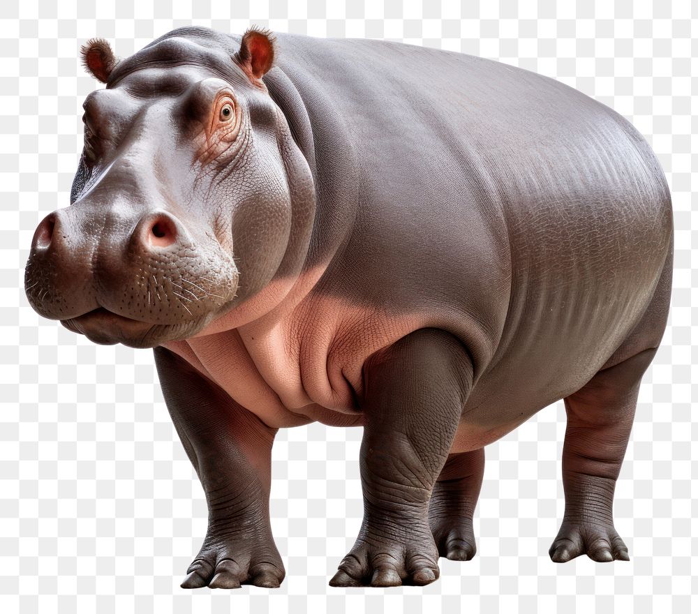 PNG  Hippopotamus hippopotamus wildlife animal.