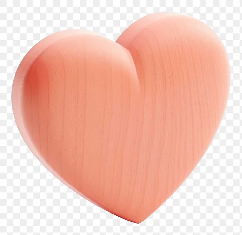 PNG Heart shape white background romance symbol.