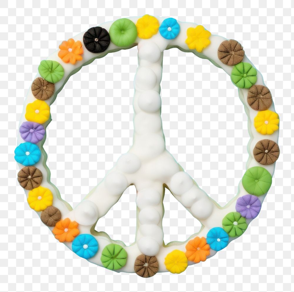 PNG Peace Sign jewelry food art.