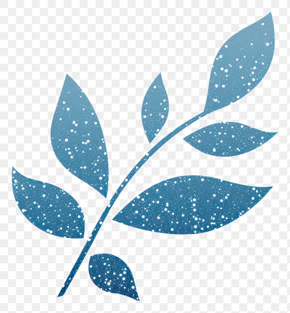 PNG Blue plant icon leaf art white background.