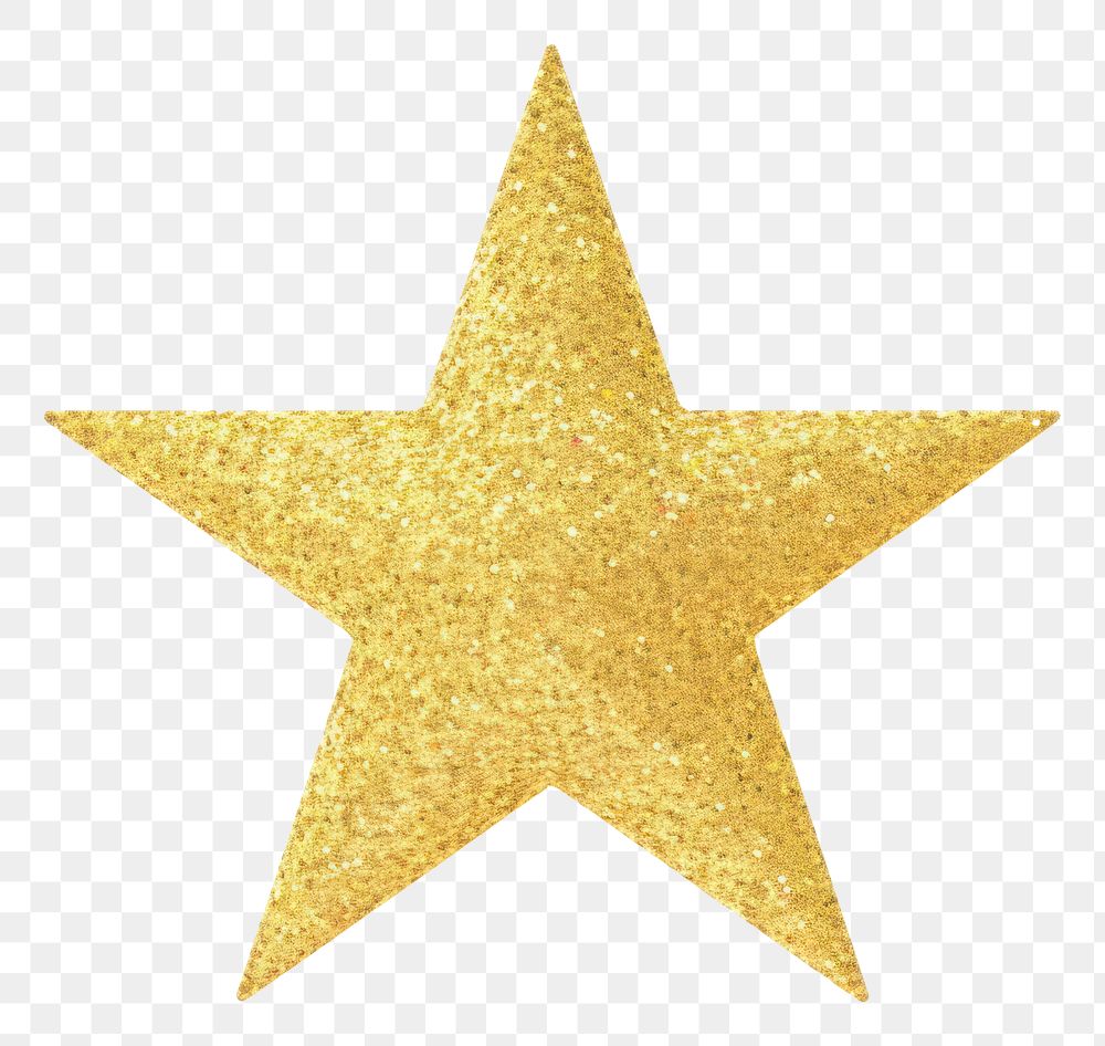 PNG Gold star icon backgrounds glitter symbol.