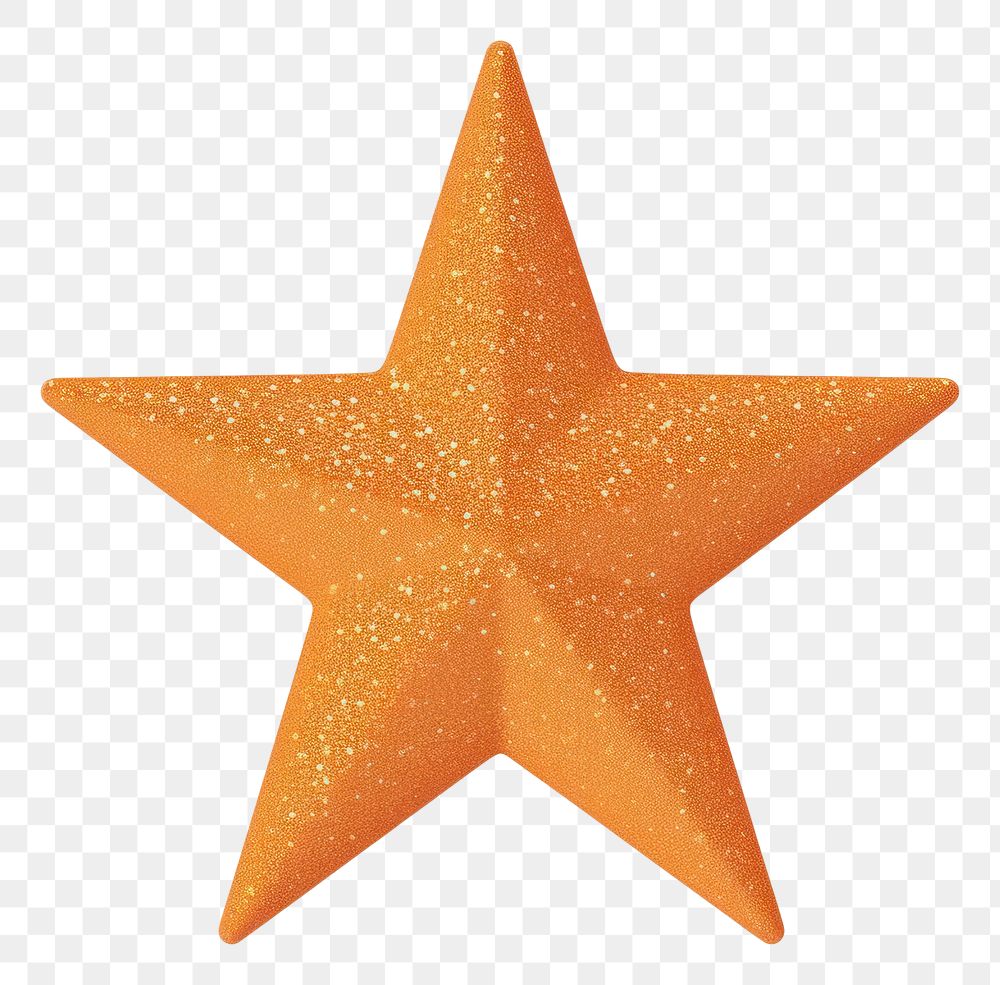 PNG Orange star icon symbol shape white background.