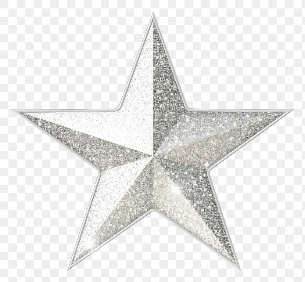 PNG Silver star icon symbol shape white background.