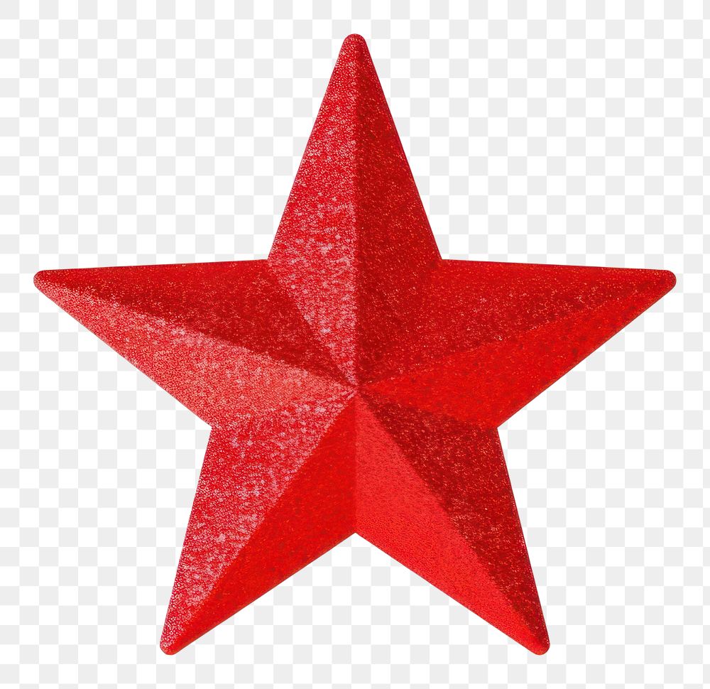 PNG Red star icon symbol shape white background.