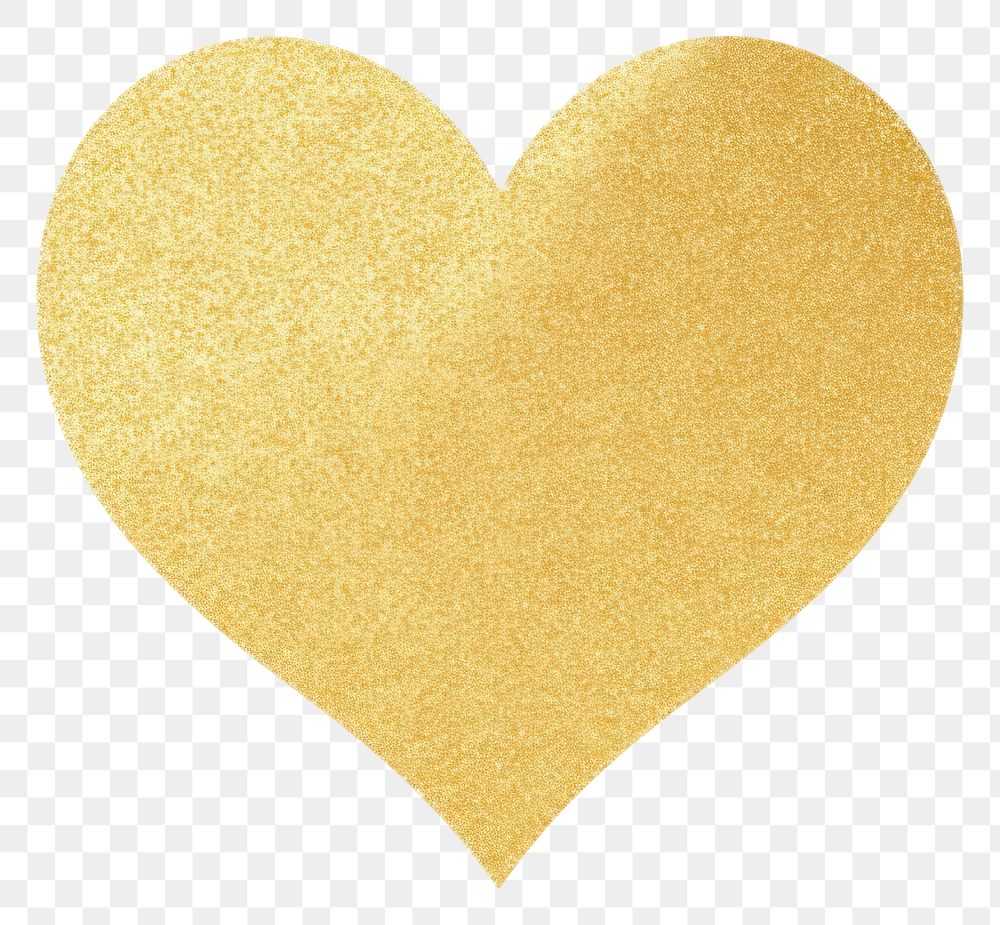 PNG Gold heart icon backgrounds shape white background.
