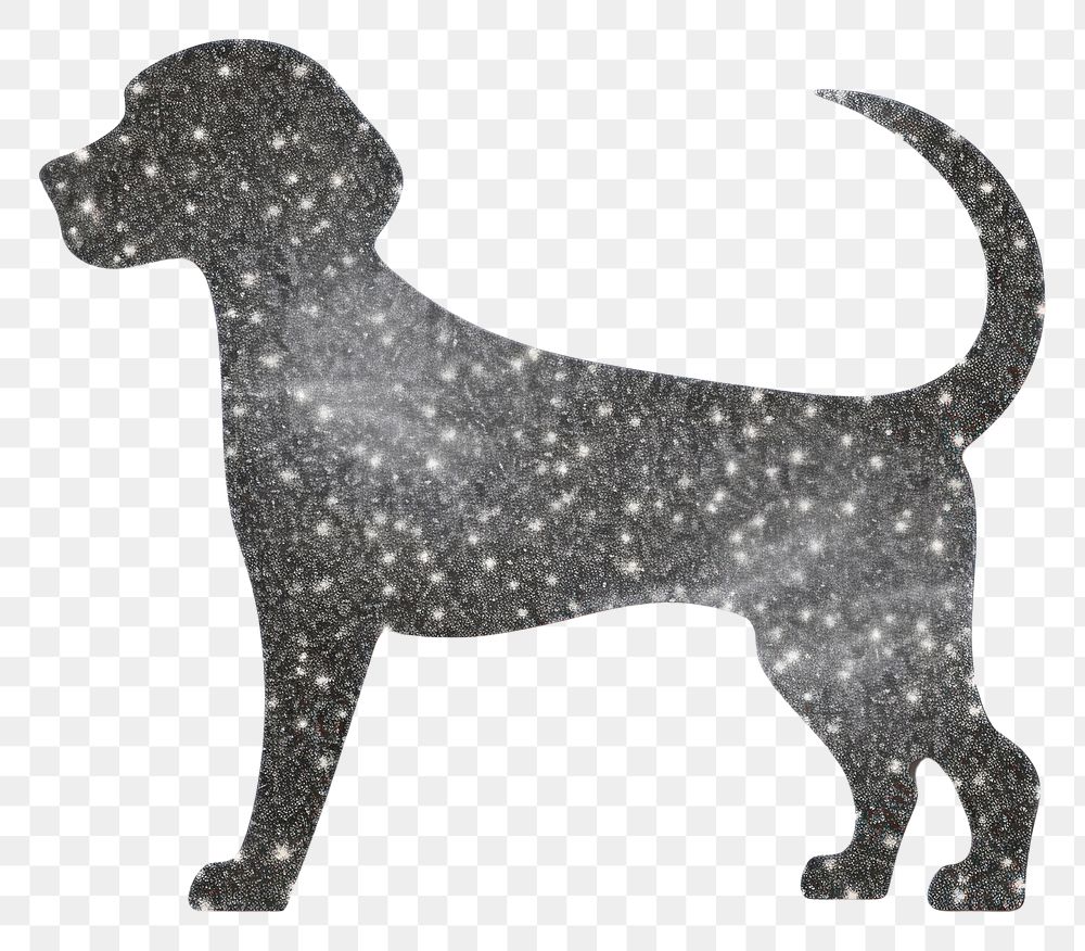 PNG Silver dog icon animal mammal pet.