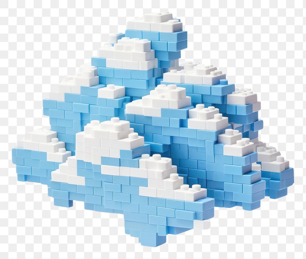 PNG Cloud bricks toy white art white background.