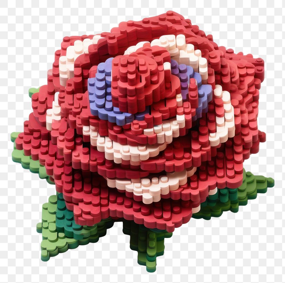 PNG Rose bricks toy art flower plant.