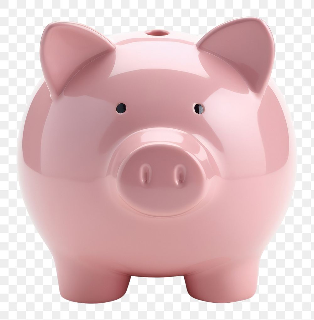 PNG Piggy bank white background representation investment.