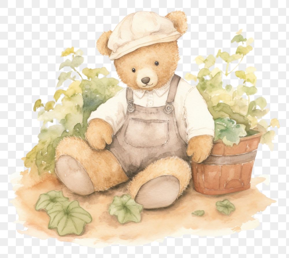 PNG  Teddy bear cute toy representation.