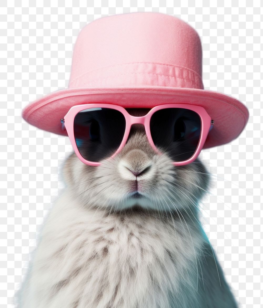 PNG Rabbit sunglasses photography portrait.