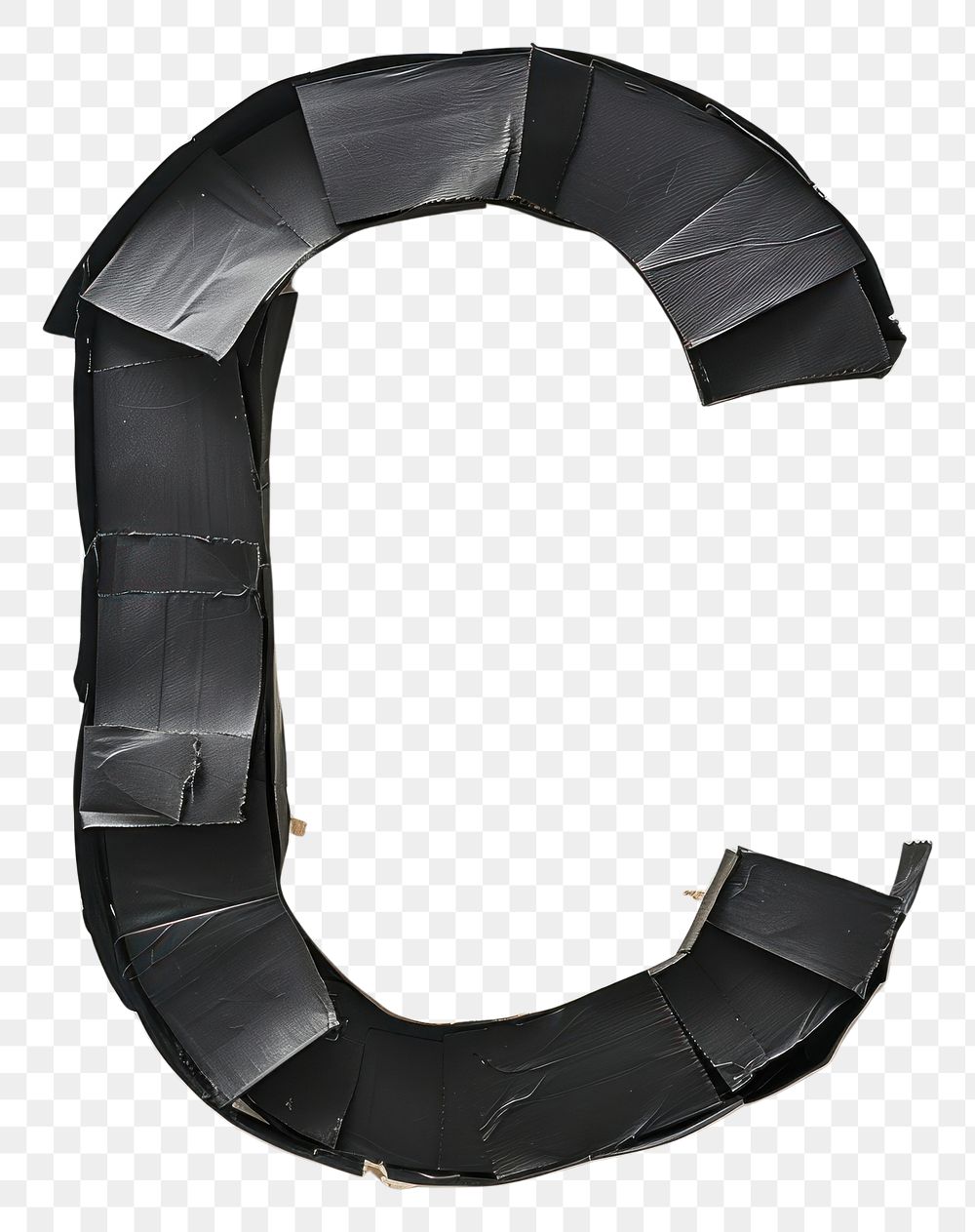 PNG Tape letters C black clothing apparel.