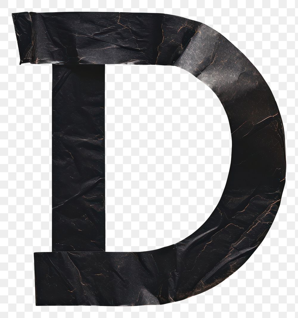 PNG Tape letters D number black text.