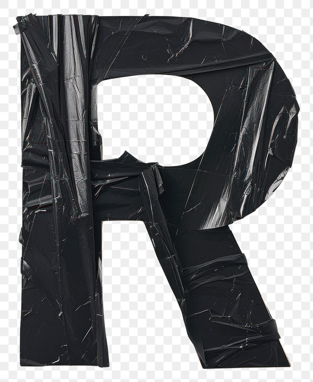 PNG Tape letters R black text creativity.