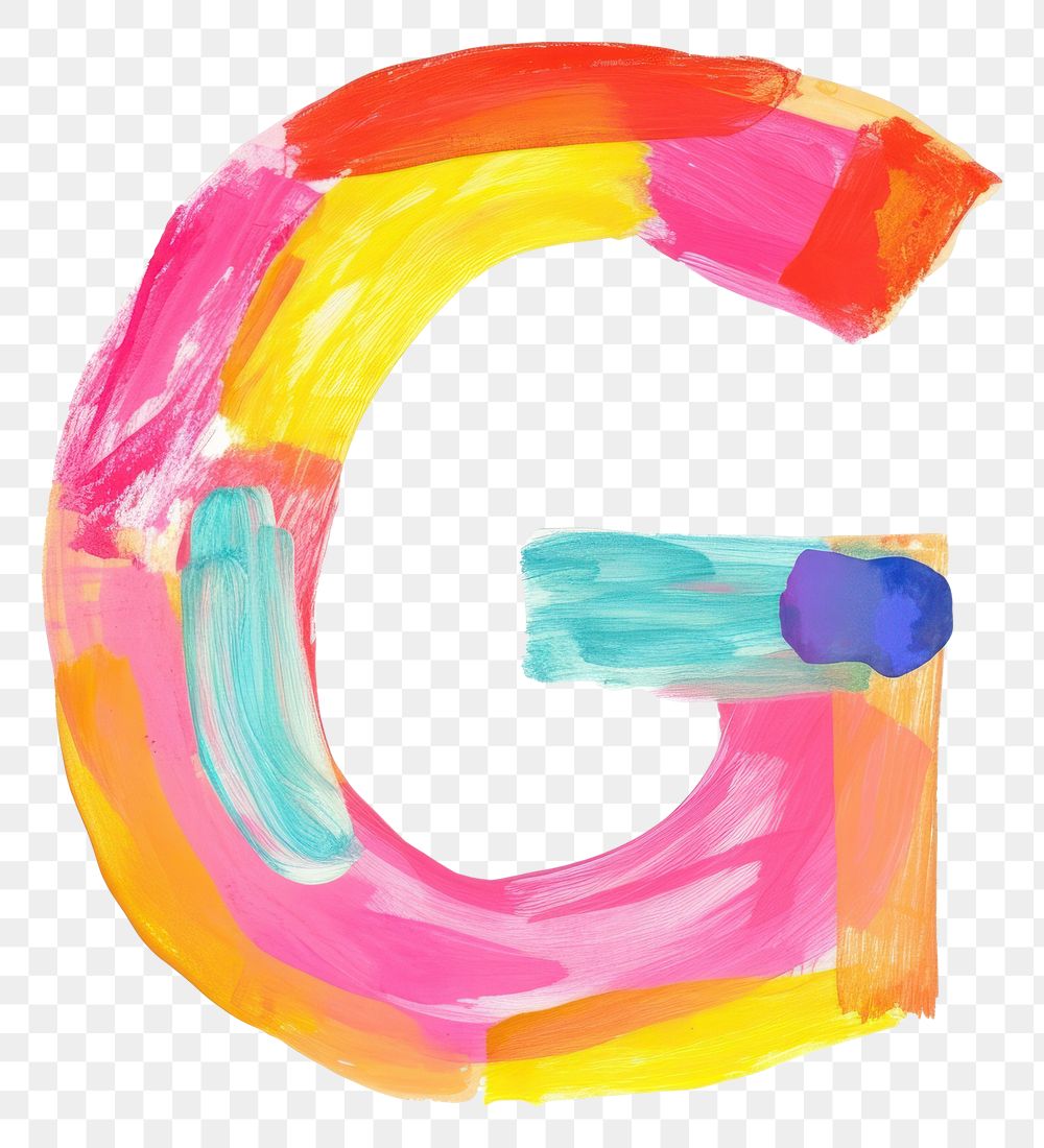 PNG Cute letter G text abstract number.
