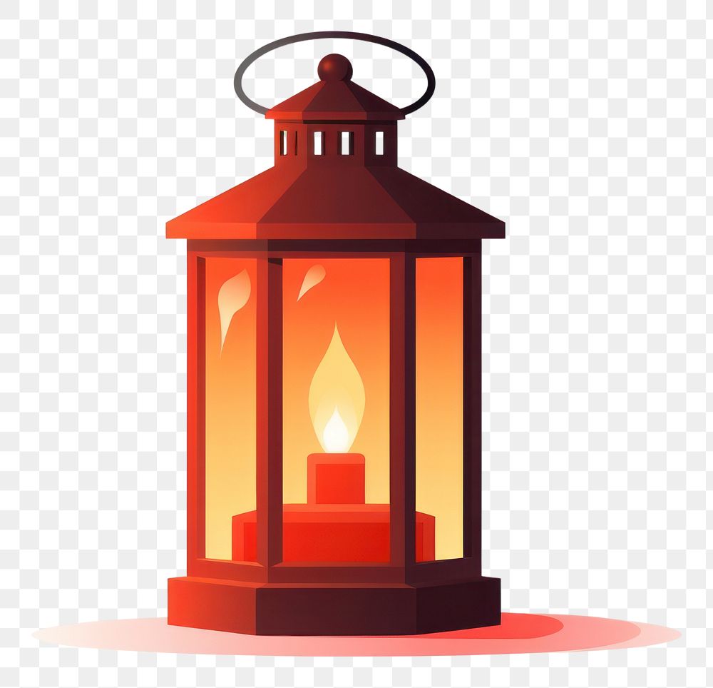 PNG Lantern lamp illuminated letterbox.
