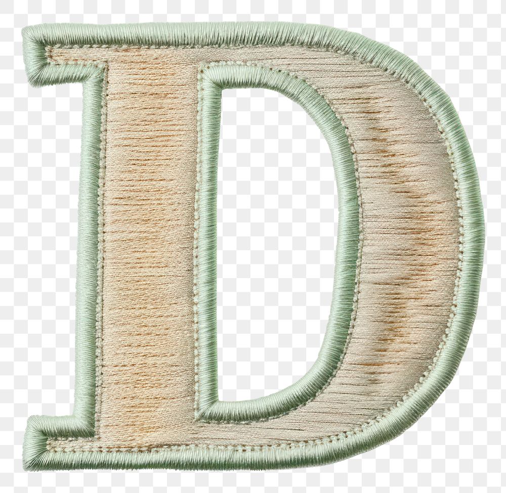 PNG Patch letter D text white background furniture.