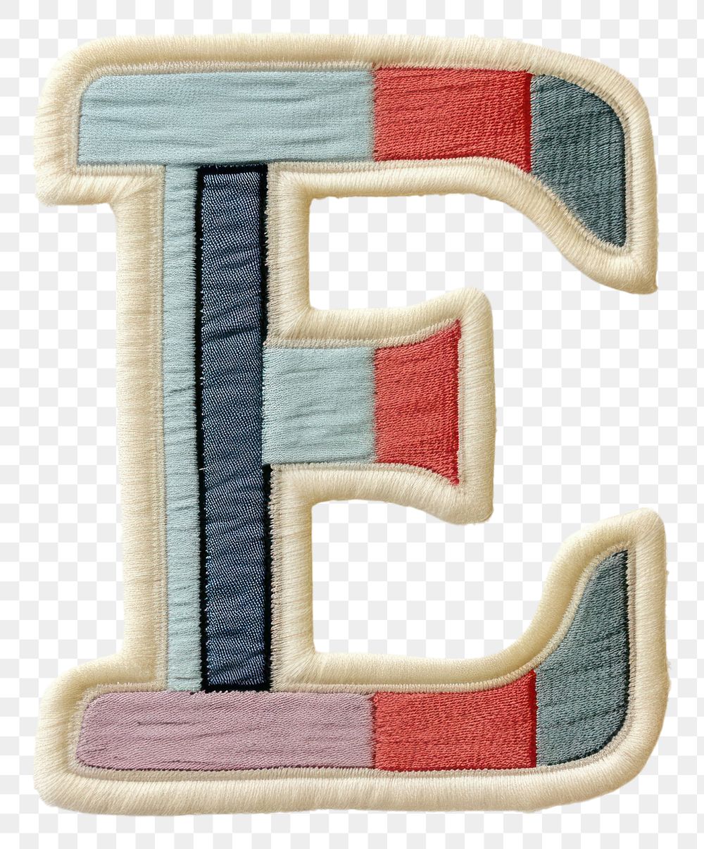 PNG Patch letter E pattern text white background.