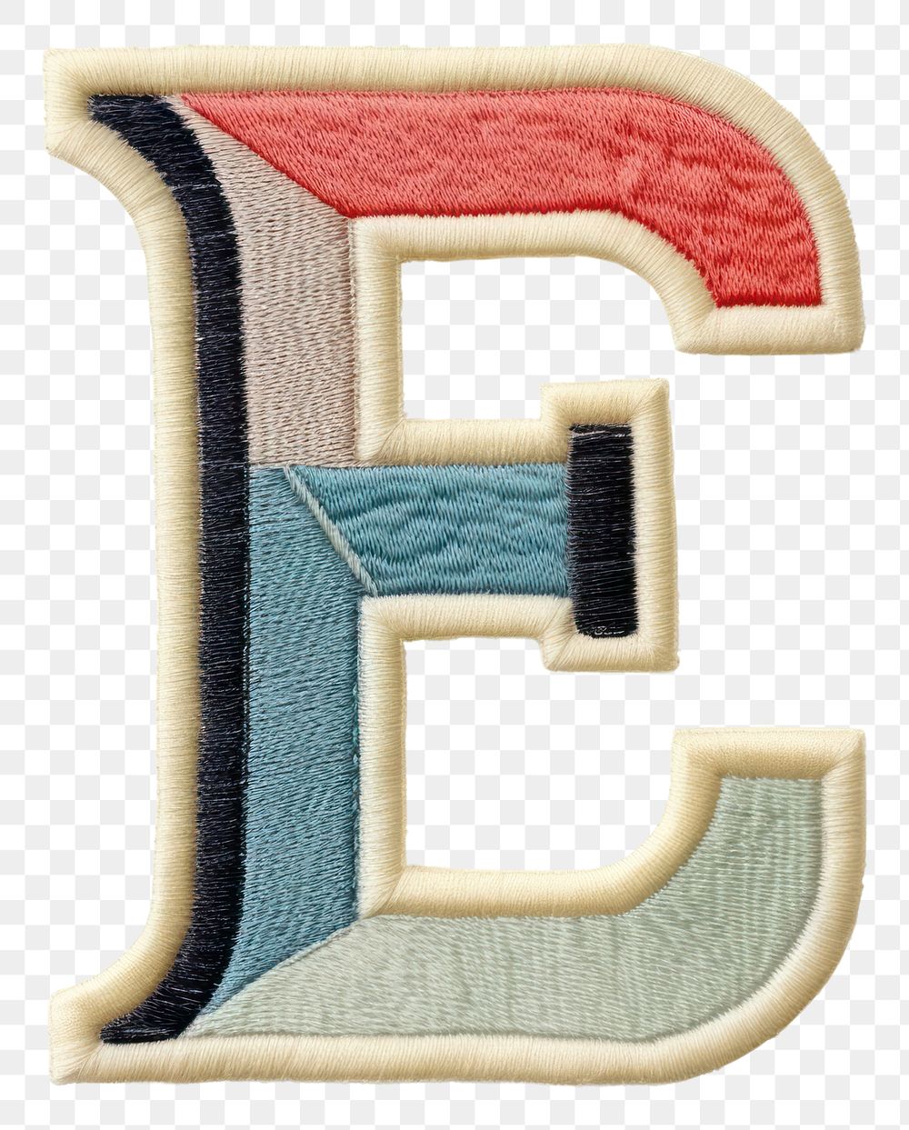 PNG Patch letter E white background furniture textile.