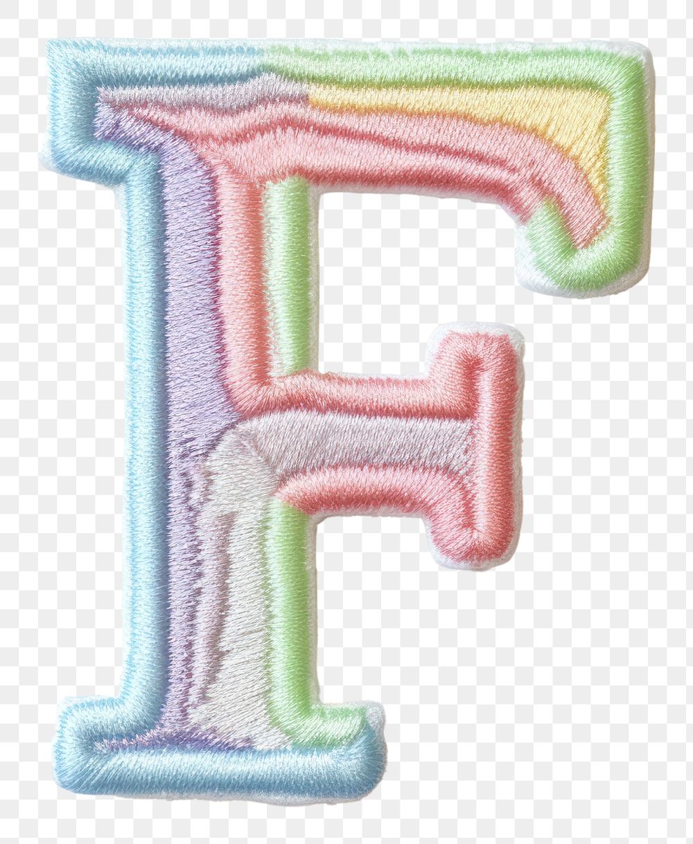 PNG Patch letter F text white background representation.