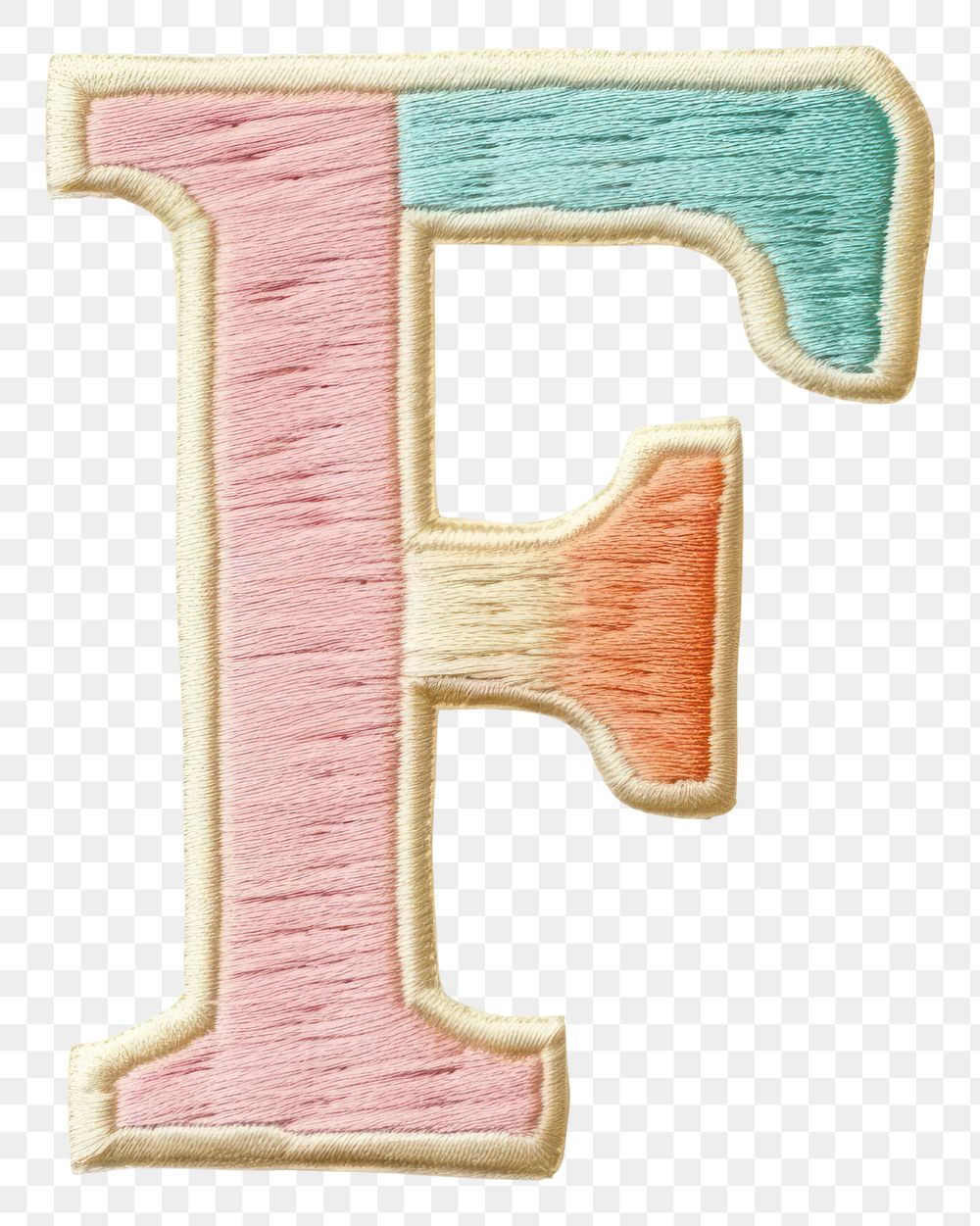 PNG Patch letter F text white background celebration.