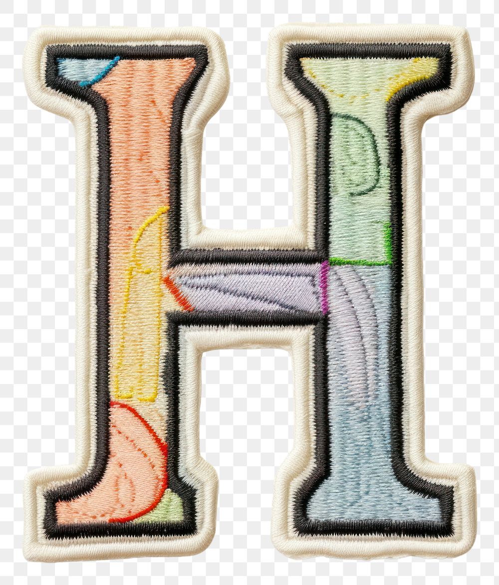 PNG Patch letter H text white background creativity.