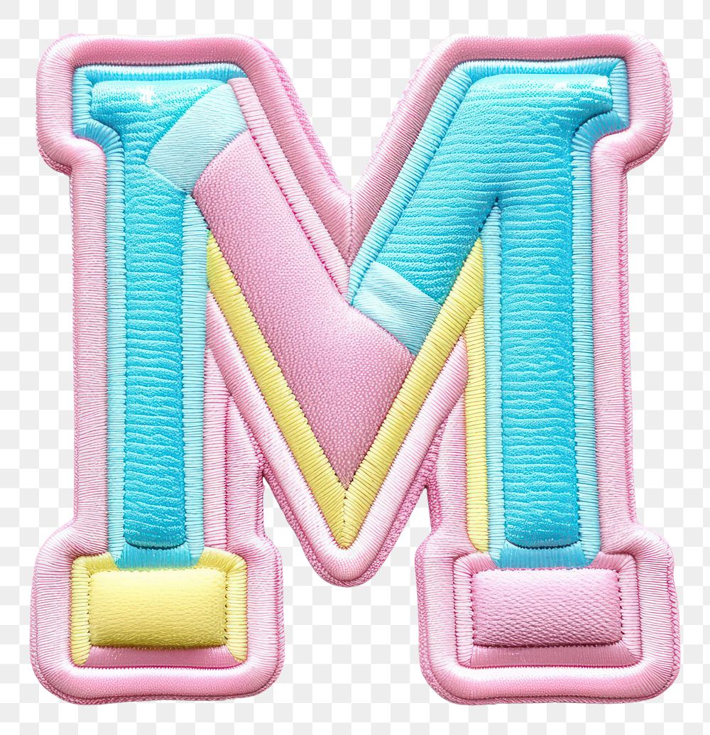 PNG Patch letter M white background accessories accessory.