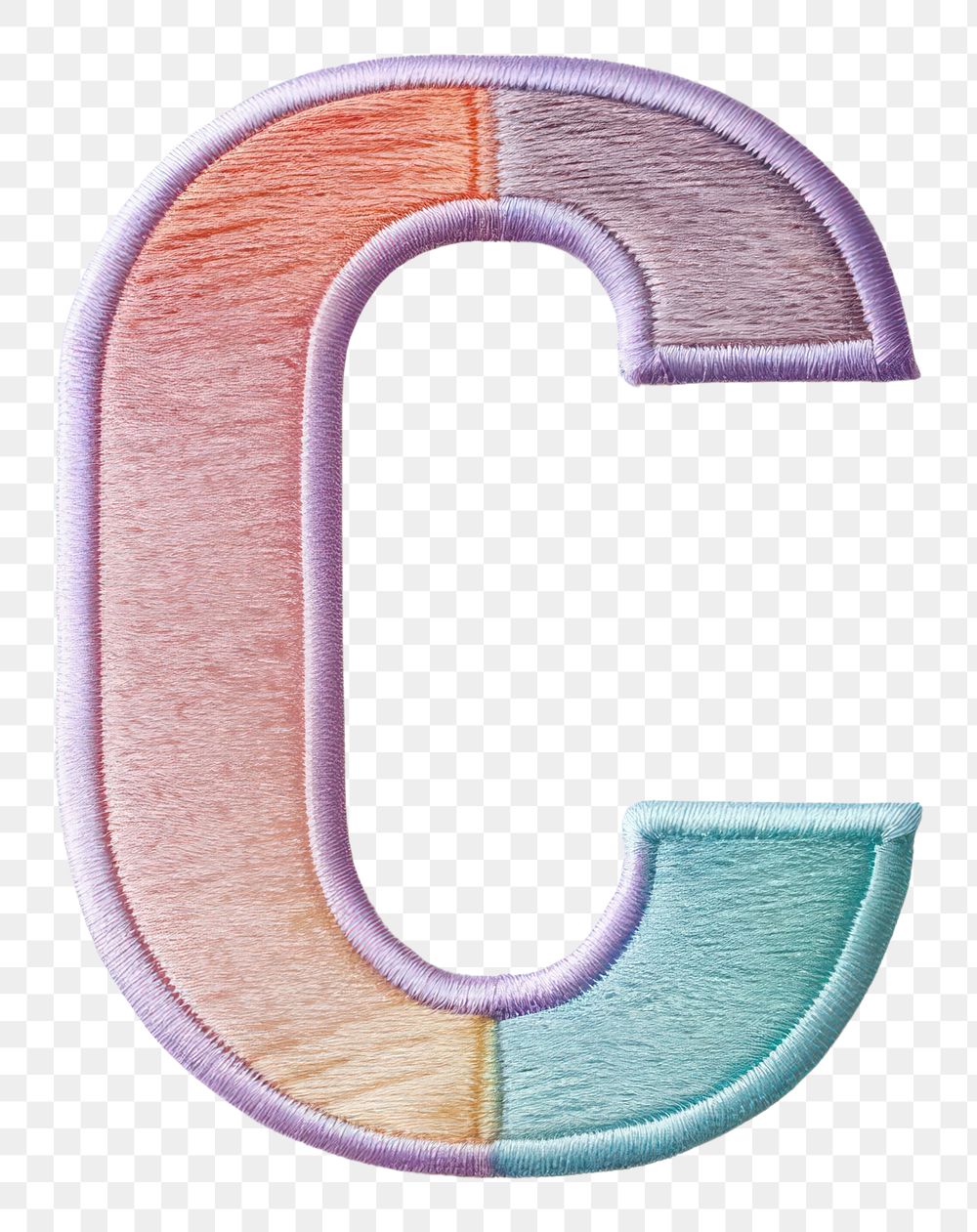 PNG Patch letter C text white background creativity.