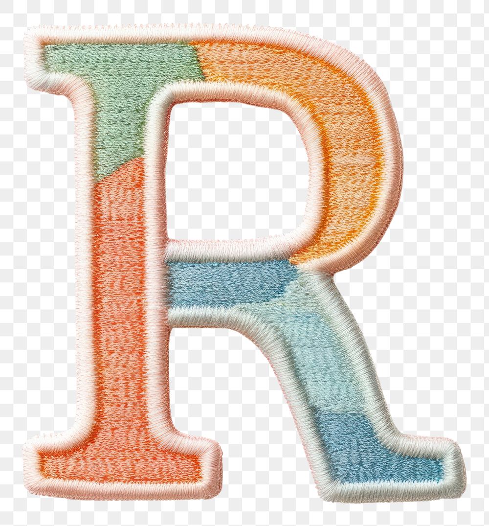 PNG Patch letter R text white background creativity.