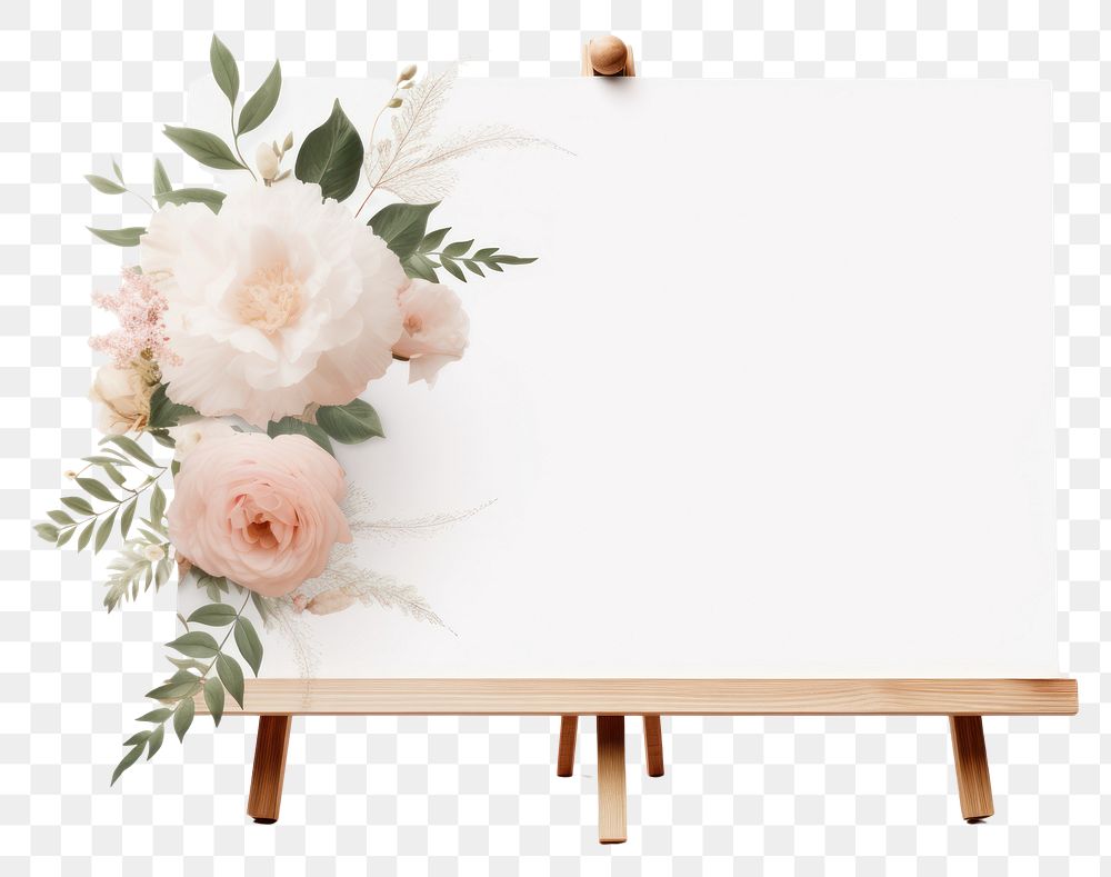 PNG Wedding Board Mockup flower plant rose.