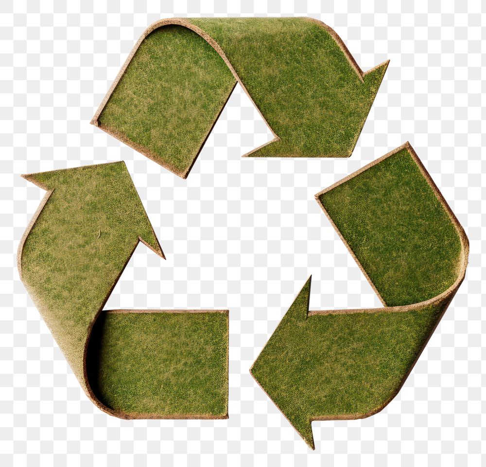 PNG Green white background recycling symbol.