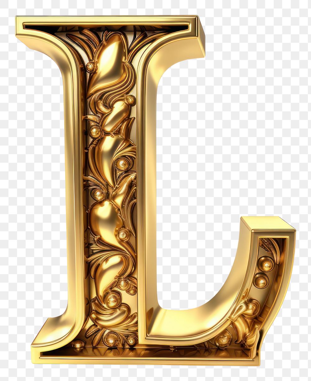 PNG Number symbol gold font.