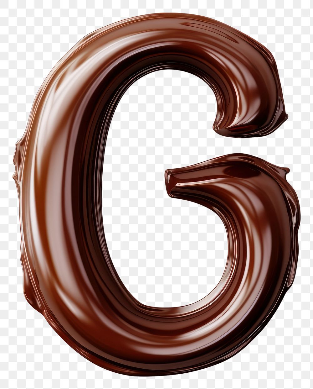 PNG Letter G chocolate number text.
