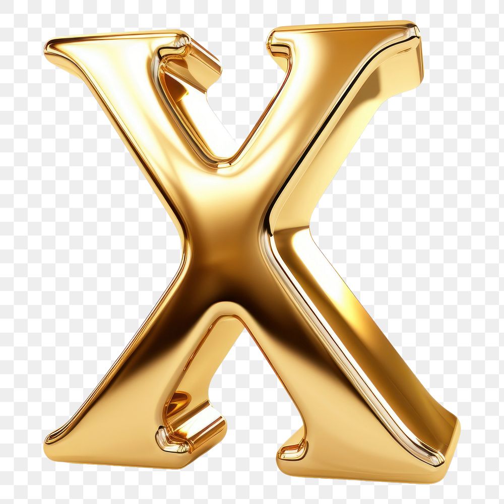 PNG Gold alphabet wealth symbol.
