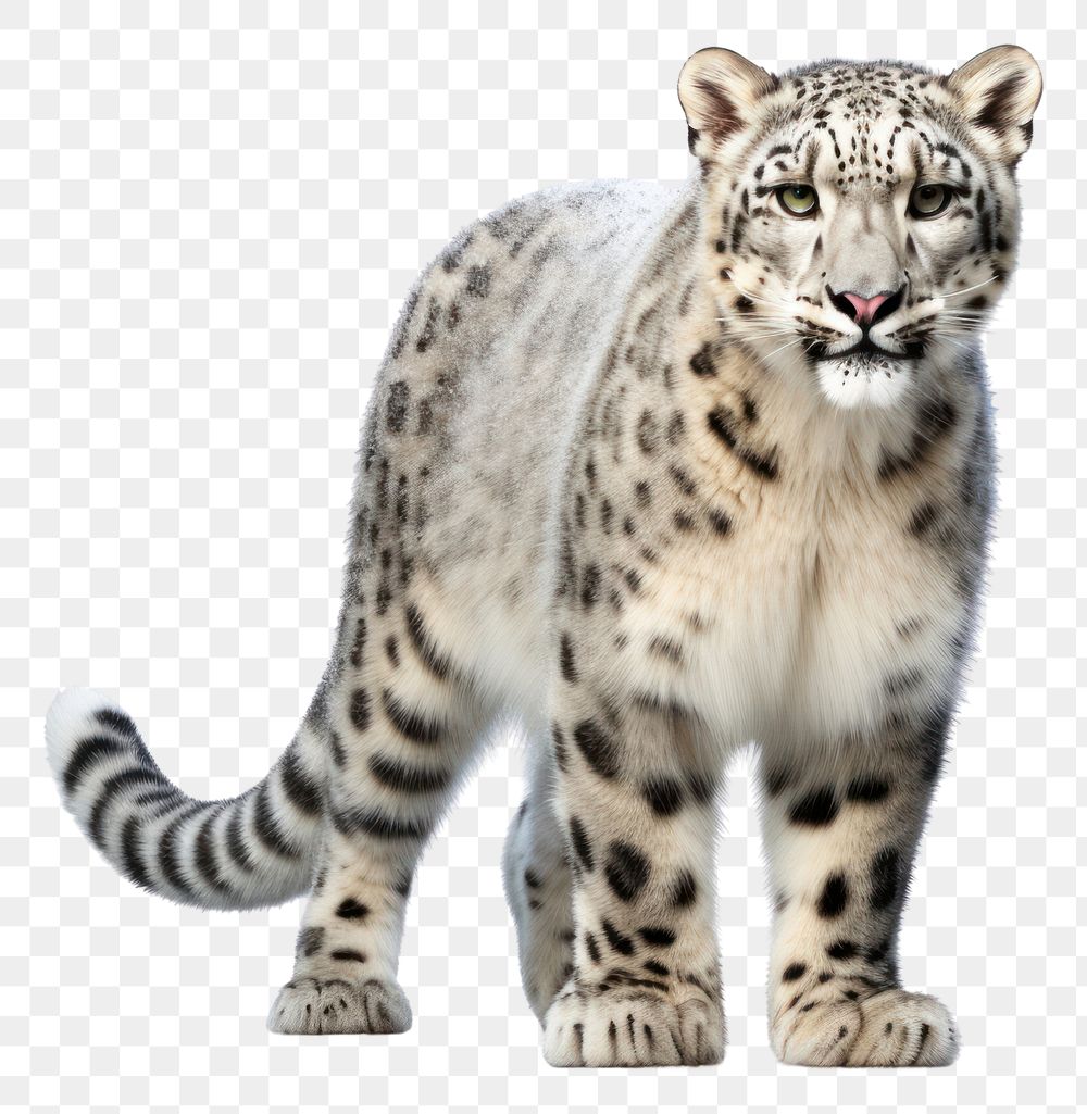 PNG Snow leopard wildlife cheetah animal.