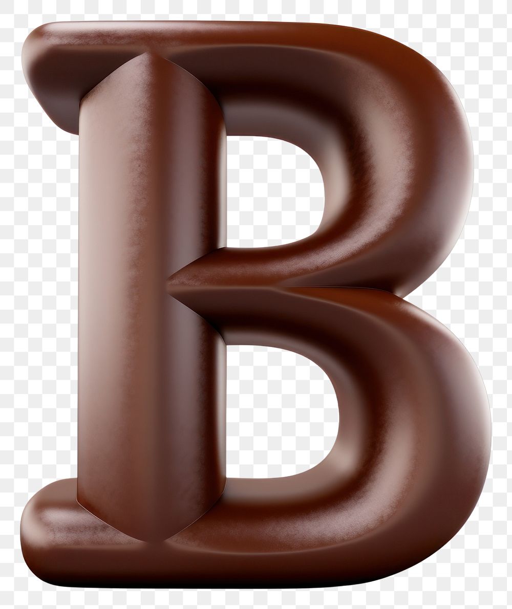 PNG Alphabet letter B text chocolate number.