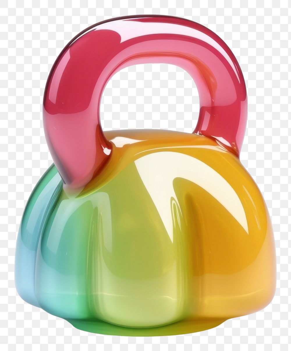 PNG Kettlebell shape white background protection.