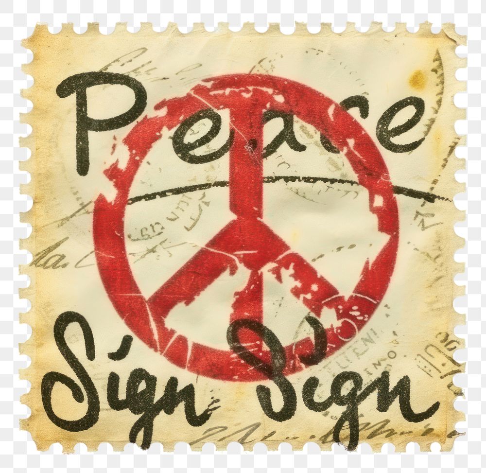 PNG Peace Sign symbol text font.