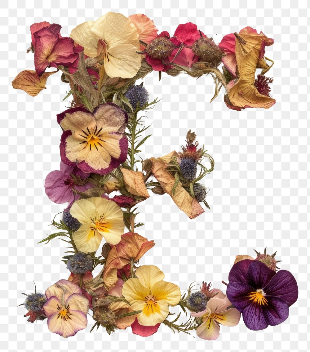 PNG Alphabet E font flower art plant.
