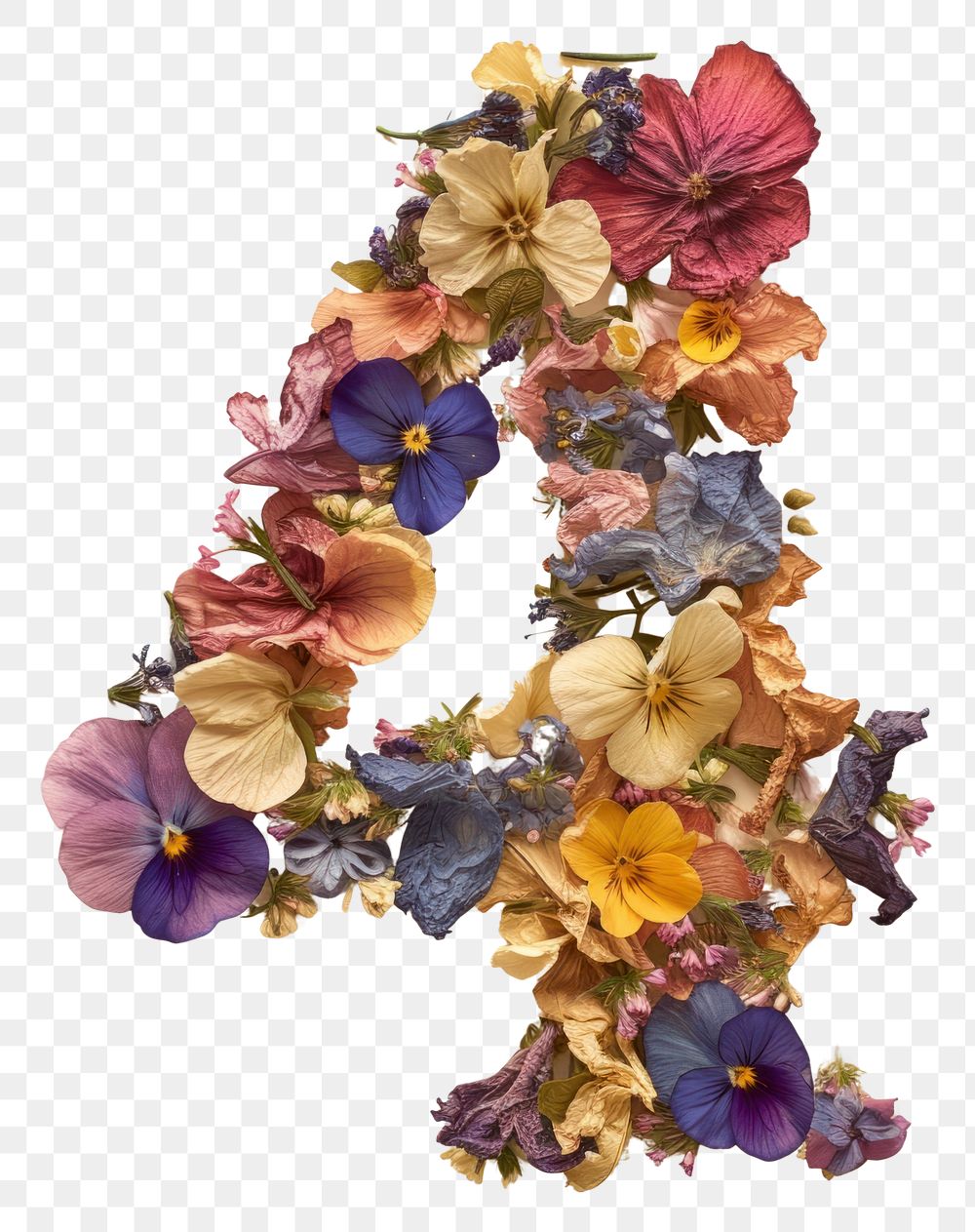 PNG Alphabet Number 4 font flower plant petal.
