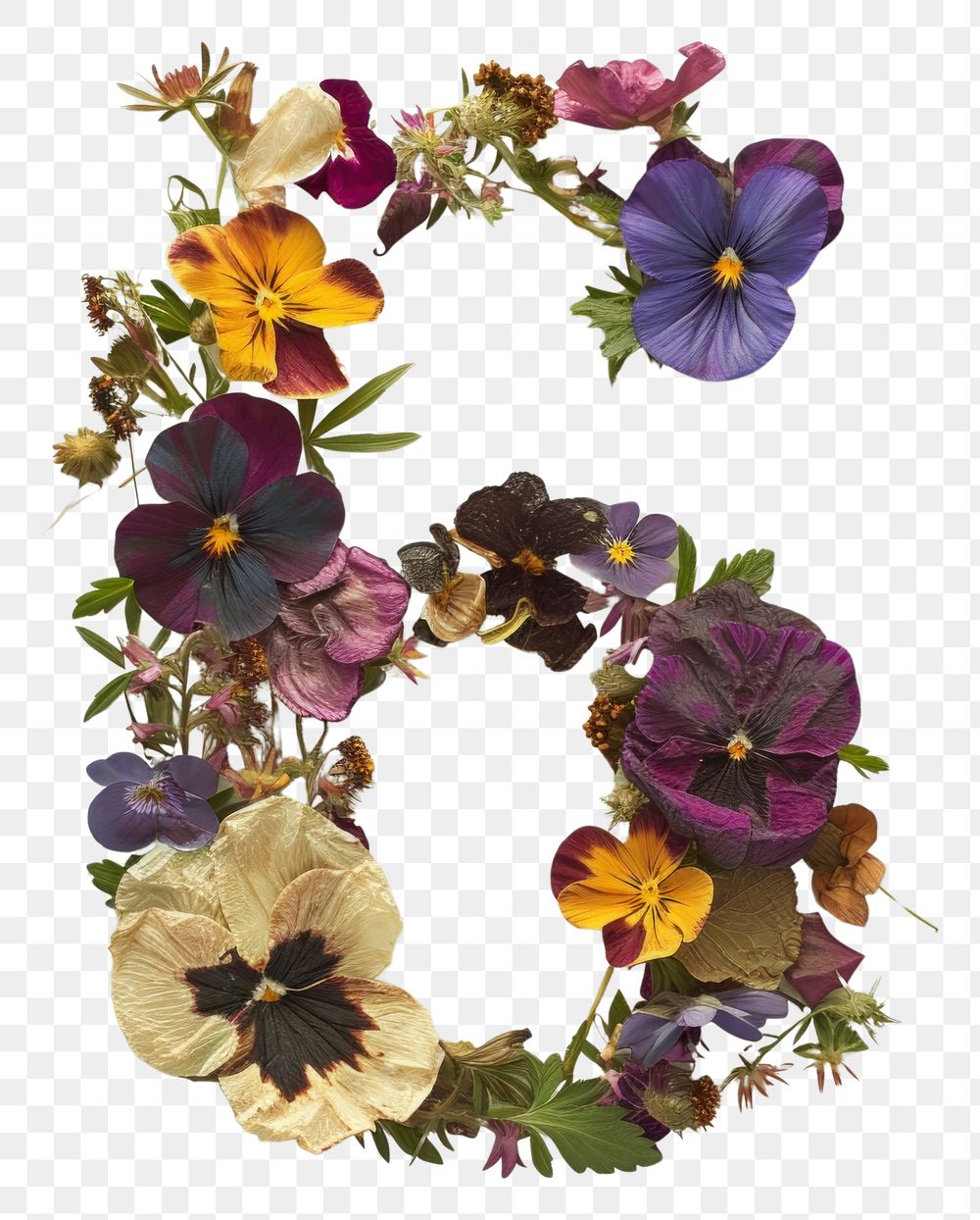 PNG Alphabet Number 6 font flower purple plant.