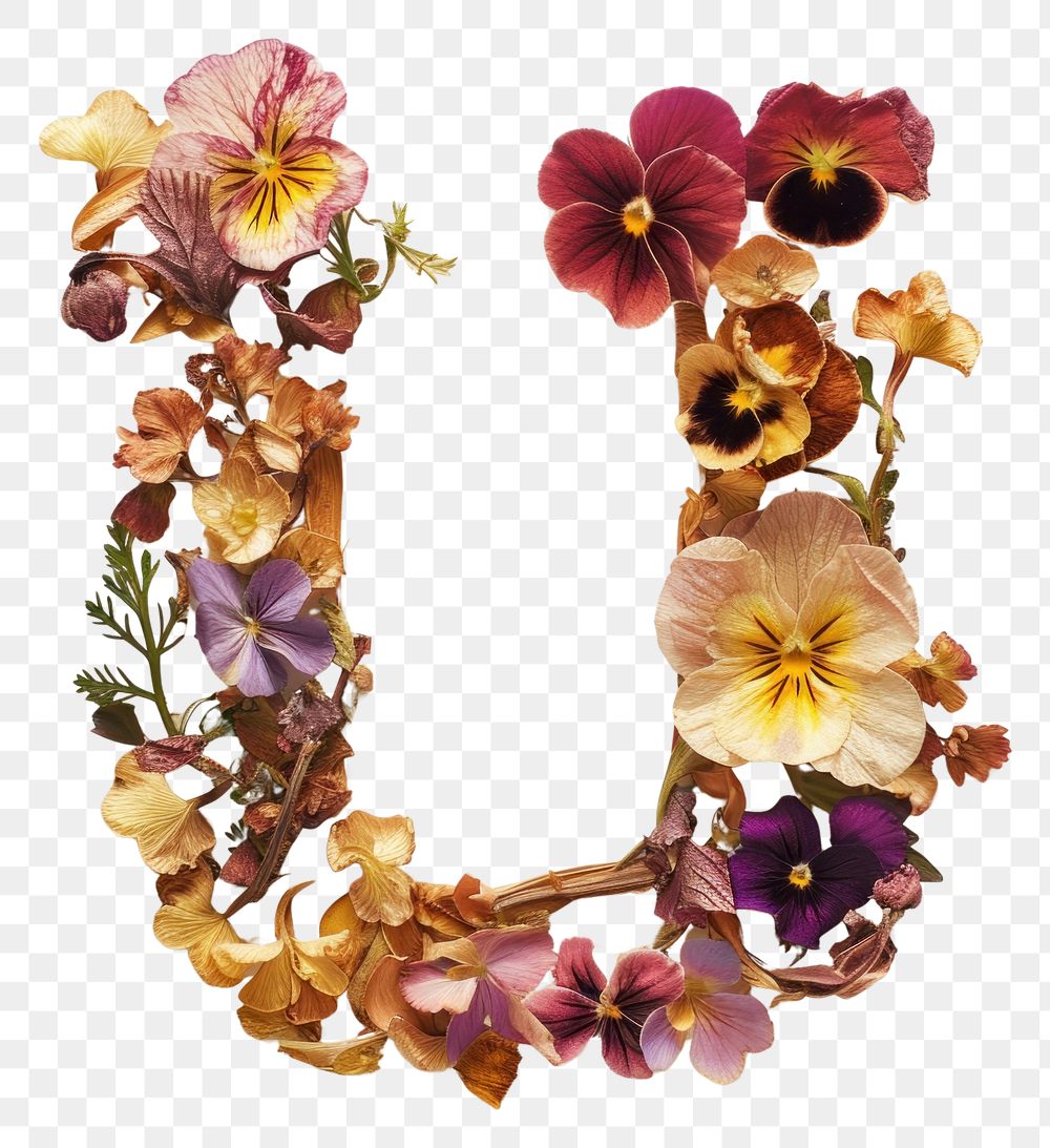 PNG Alphabet U font flower plant petal.