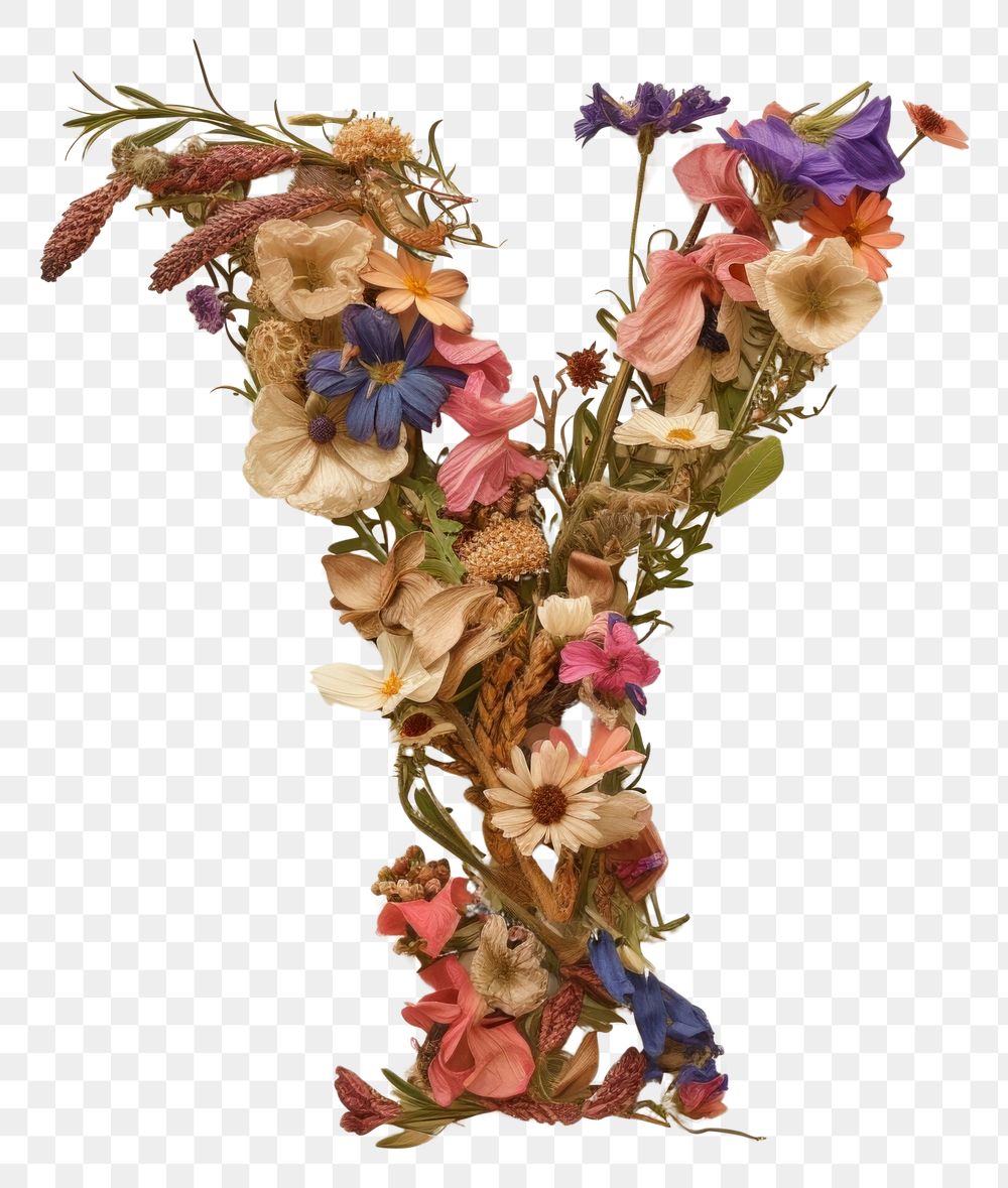 PNG Alphabet Y font flower art plant.