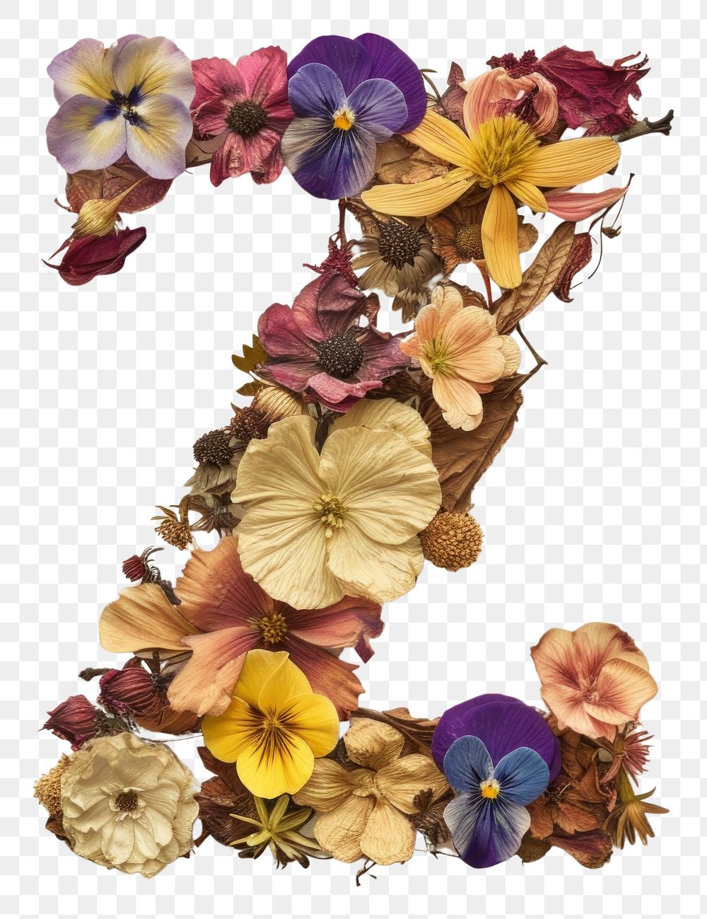 PNG Alphabet Z font flower art plant.