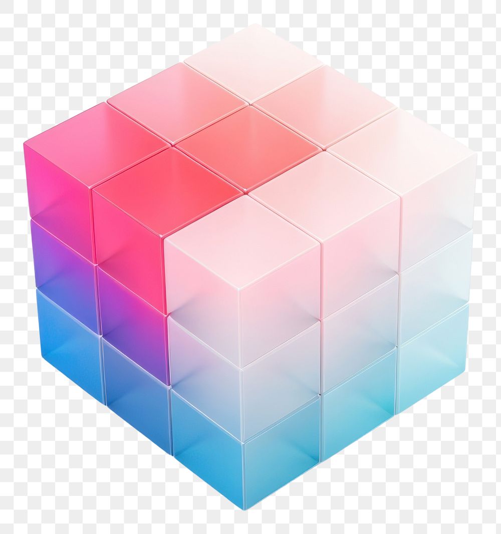 PNG Isometric cube on white background technology abstract red.